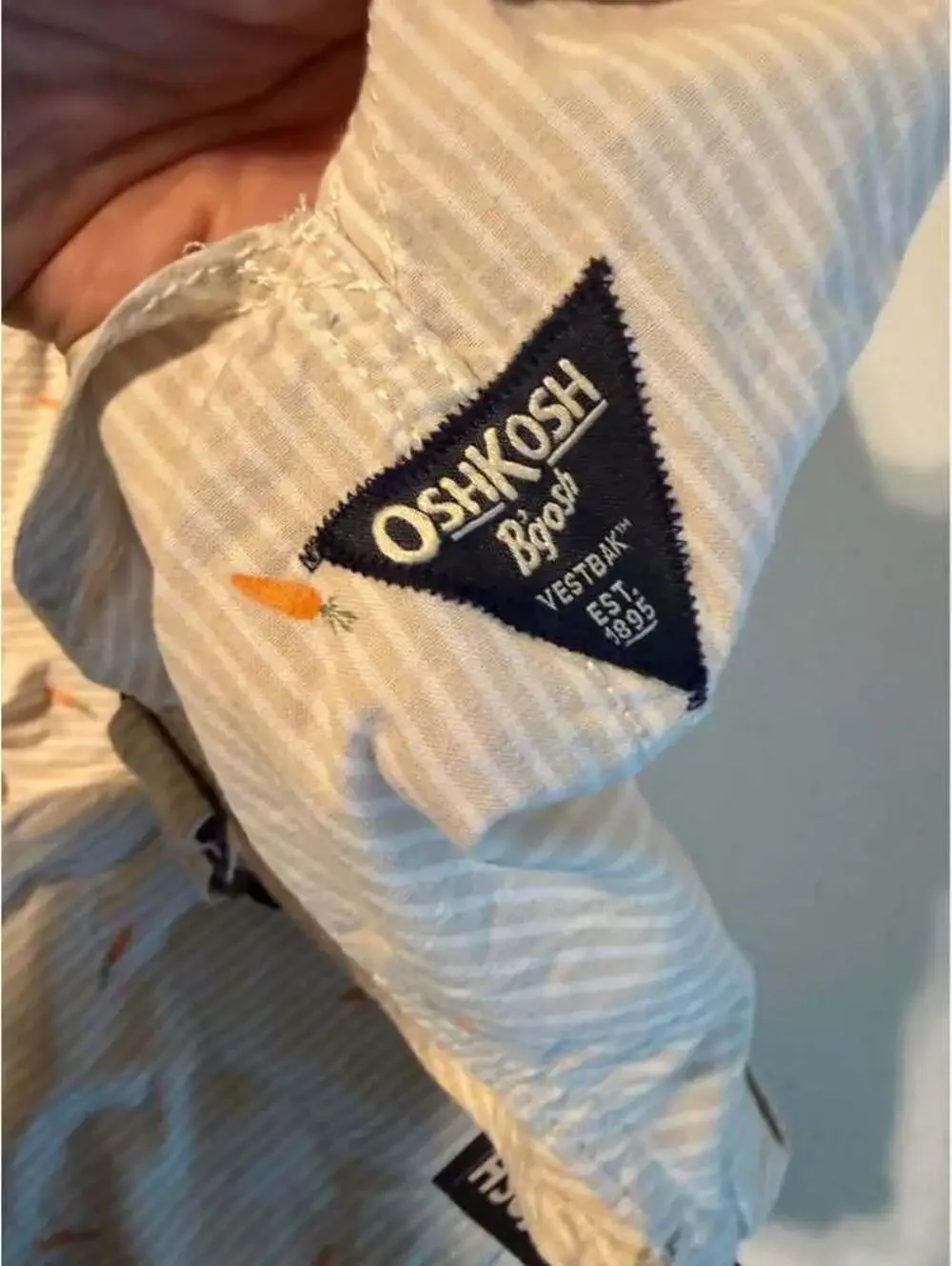 OshKosh B'gosh Carrot Print Overalls Size 2T